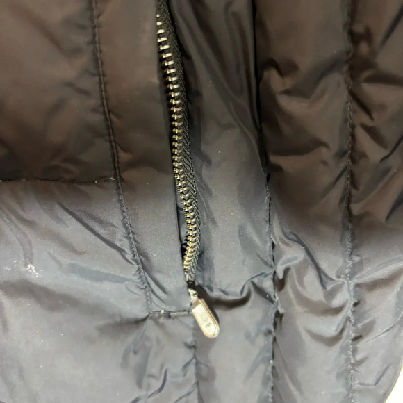 LAND’S END Sz XL Goose Down Many Pockets Funnel Neck Zipper Puffer  Coat Jacket - Picture 12 of 12